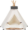 Pet Teepee Dog & Puppy Cat Tent Tipi Bed - Cozy Portable House