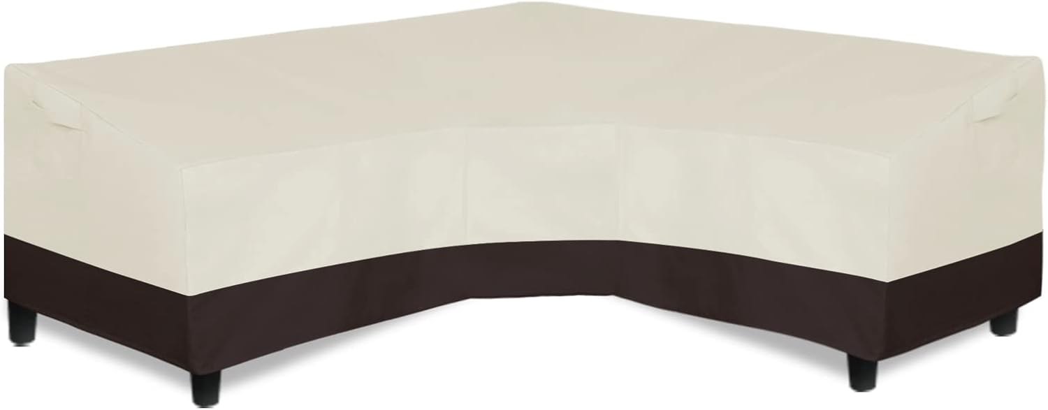Waterproof Patio V-Shaped Sectional Sofa Cover for Outdoor Use