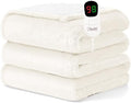 Heated Blanket Electric Throw 50x60 - Soft Flannel Sherpa Heating