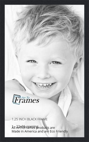 ArtToFrames 22x36 inch Black Picture Frame for Stunning Displays