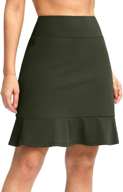 Viodia 20 in Knee Length Skorts for Women with Pockets