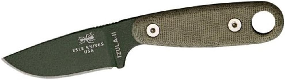 ESEE Knives Izula-II Fixed Blade Knife with Micarta Handle