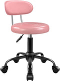 Rolling Stool with Wheels Swivel Stool with Back - Adjustable Spa