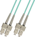 20 Meter OM3 10 Gigabit Multimode Duplex Fiber Optic Cable - SC to SC