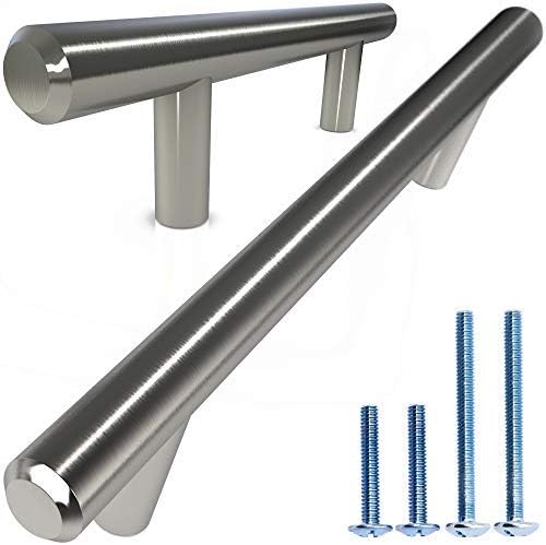 Premium Solid Euro Style Bar Handle Pulls for Cabinets