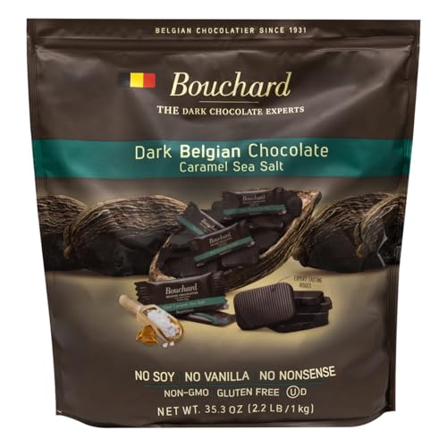 Belgian Dark Chocolate Caramel Sea Salt Napolitains 35.3 OZ Review