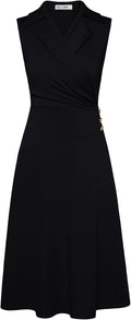 GRACE KARIN Women's Ruched Business Midi Dress