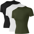 Loovoo Women Workout Shirts Athletic Compression Tee for Gym