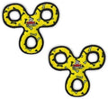 TUFFY Junior 3 Way Tug Soft Dog Toy - Durable Floatable Play (Yellow 2