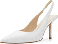Womens Slingback Pointed Toe Stiletto Pumps - Sleek Office Heels Lucia