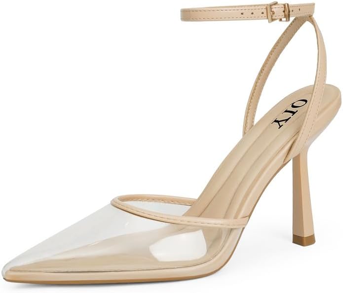 Closed Toe Ankle Strap Heels for Women - Stylish Stiletto Pumps