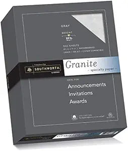 Southworth 25% Cotton Granite Specialty Paper for Quality Prints