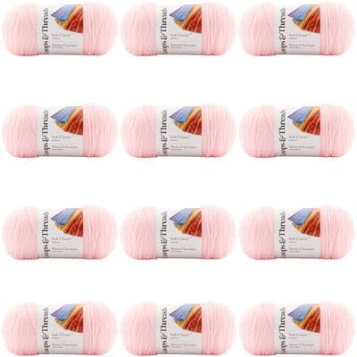 Soft Classic Solid Yarn 12 Pack for Creative Crafting Projects