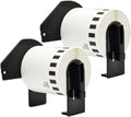 Black on Yellow Film Label Roll 62mm x 15.5m (2) - Compatible