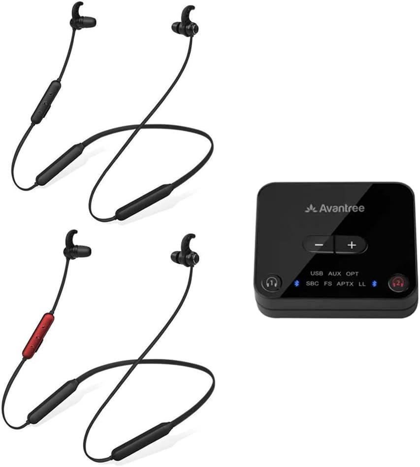 Avantree Wireless TV Earbuds - No Audio Delay