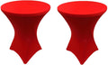 Gowinex 2-Pack Red Cocktail Tablecloths - Stretchy Elegance!