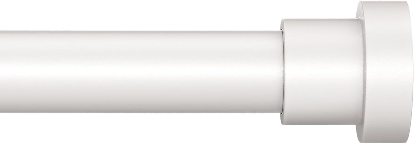 Modern Heavy Duty White Curtain Rod - 48-84 Inch