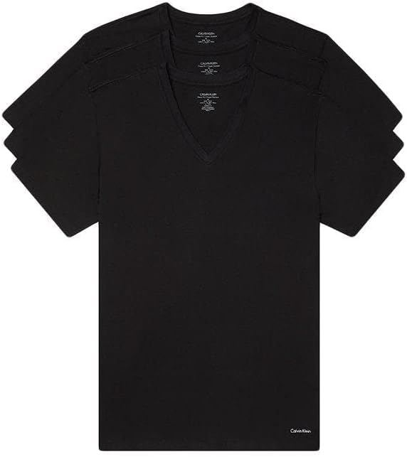 Calvin Klein Men's Cotton Classics 3-Pack Undershirts for Comfort