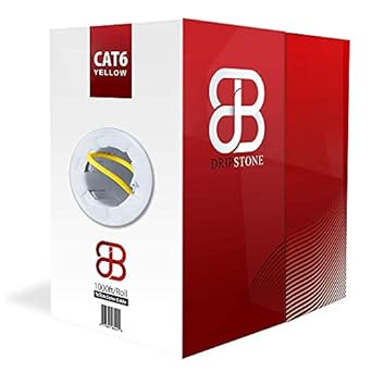 DRIPSTONE CAT6 1000ft UTP Solid Cable for Fast Networking