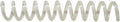 Spiral Binding Coils 8mm x 305mm (5/16 x 12in) 4:1 - Clear pack of 100