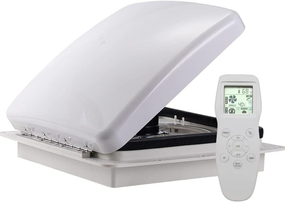 RV Vent Fan Roof 12V Remote Control for Efficient Airflow