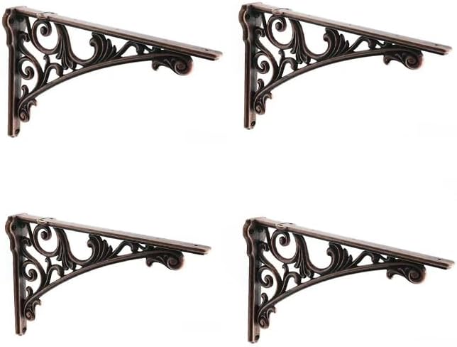 Decorative Shelf Bracket 12 inch Antique Copper Heavy Duty