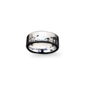 Hoth Battle Scene Ring - Darth Vader Wedding Band, Tungsten Carbide