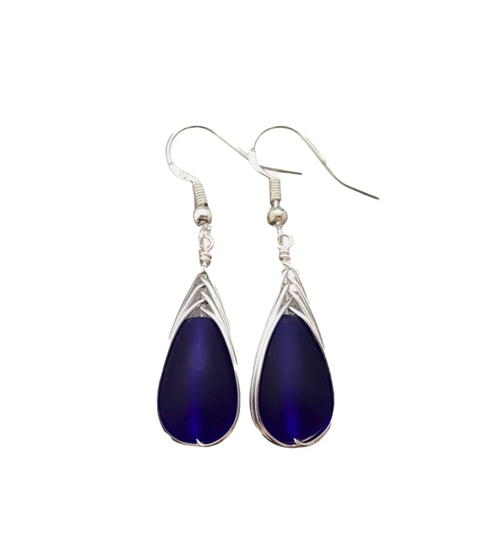 Yinahawaii Handmade Sea Glass Earrings for Unique Beach Style