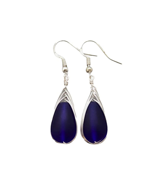 Yinahawaii Handmade Sea Glass Earrings for Unique Beach Style