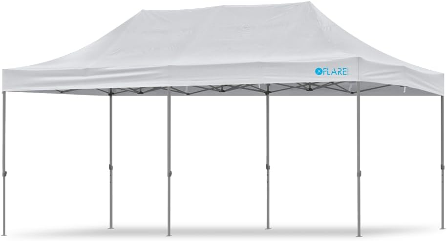 Flare Shade Gray 10x20ft Pop Up Canopy - Durable & Instant Setup