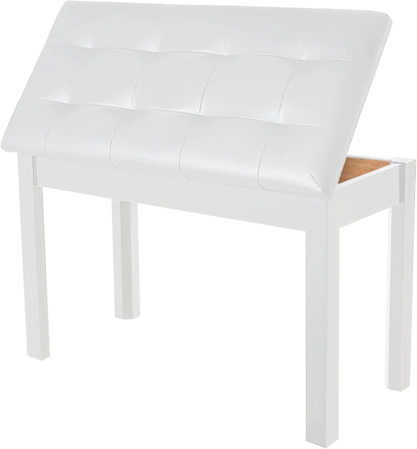 AODSK Piano Bench with Storage for Music Books and Comfort