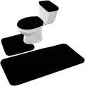 Madeals Memory Foam Runner Bathroom Rug Set 4 Piece - Soft NonSlip