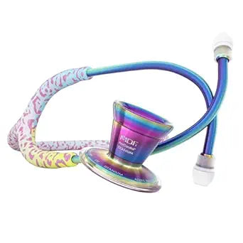 MDF Rainbow Leopard Kaleidoscope Stethoscope for Professionals