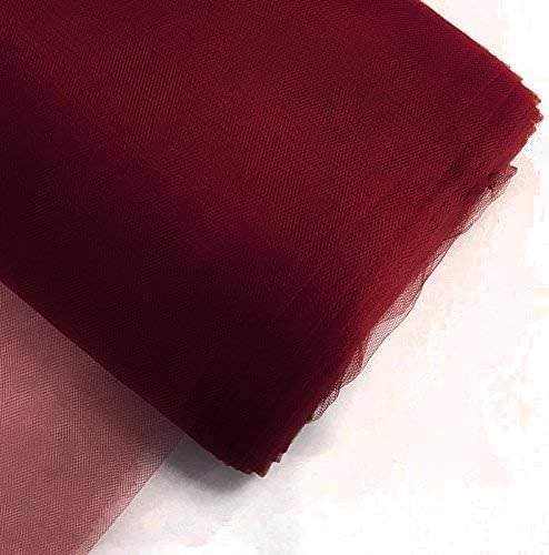 108in Burgundy Tulle Bolt for Wedding and Decoration Needs