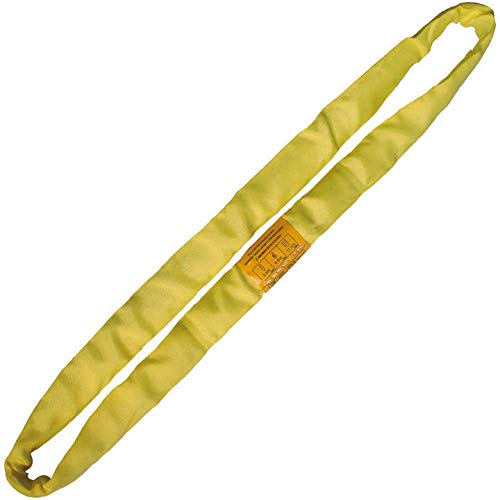 Yellow 12ft Endless Round Lifting Sling for Heavy Duty Use