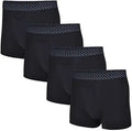 Tommy John Mens Trunk 4 Underwear - Cotton Basics Breathable Comfort