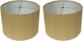 Shallow Drum Hardback Lamp Shade 17 x 18 x 11.5 in - Antique Gold