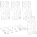Zubebe 6 Pcs Plastic Drain Shelf for 1/1 Food Pan - Clear Acrylic