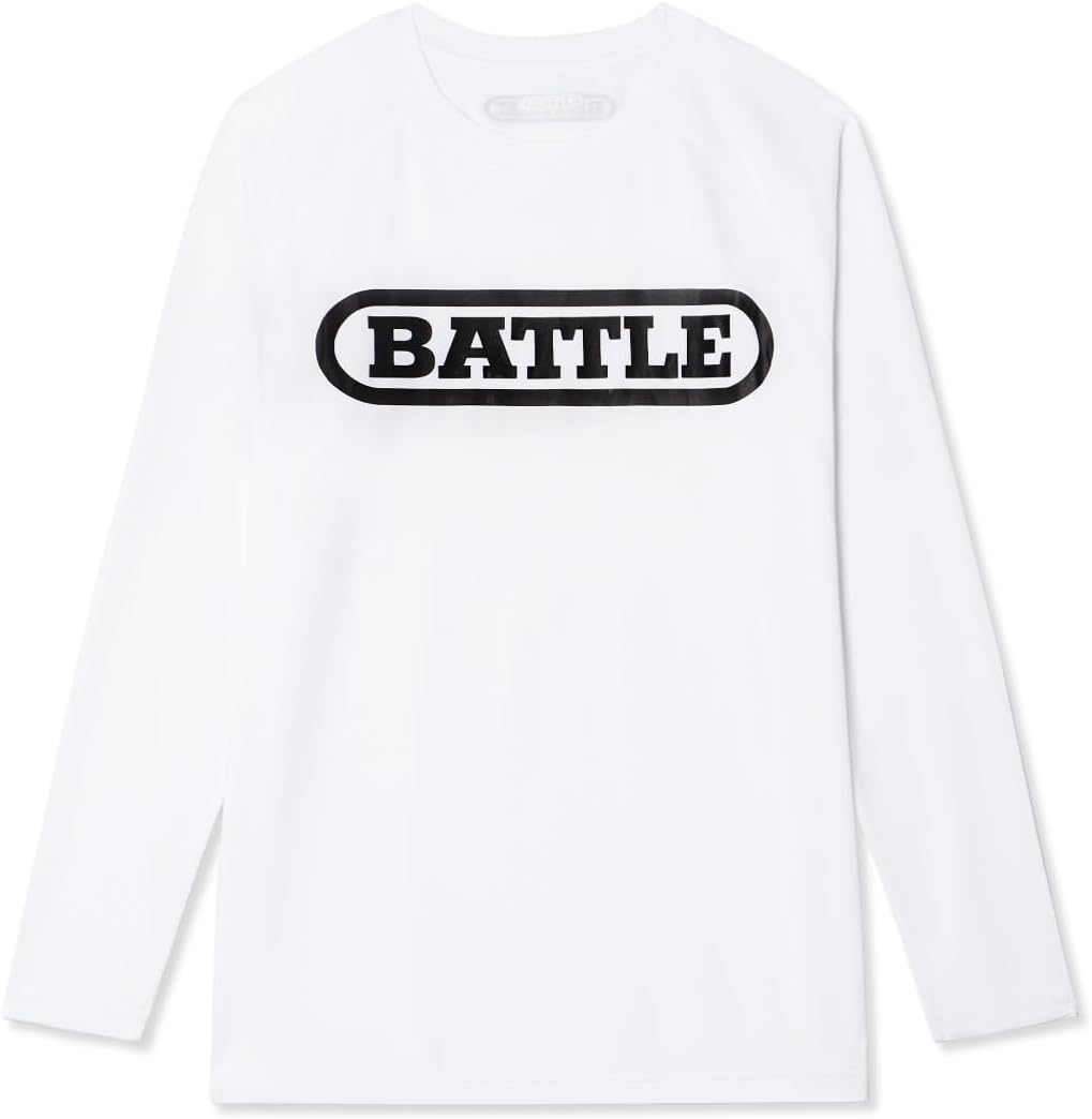 Battle Men's Long Sleeve Performance Shirt - Logo Pops!