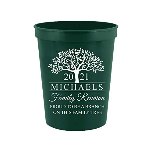 16oz Personalized Family Reunion Cups for Memorable Gatherings