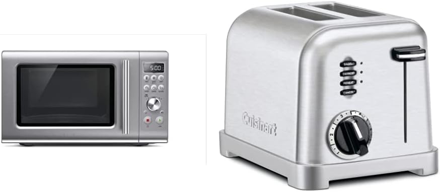 Breville Compact Wave Soft Close Microwave & Cuisinart Toaster