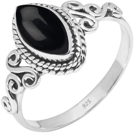 Gemstone Ring 925 Sterling Silver Statement Ring for Women