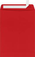 LUXPaper 9 x 12 Open End Envelopes Peel & Press Ruby Red - Full-Face