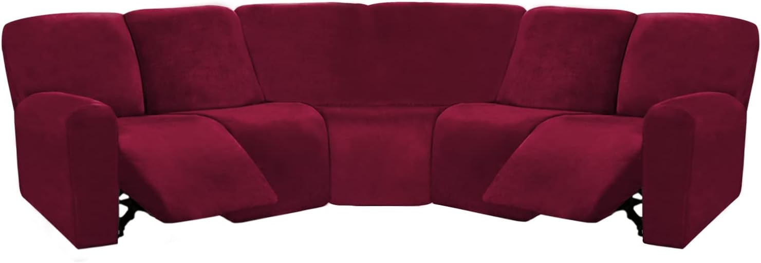 ULTICOR 7-Piece L Shape Recliner Sofa Covers for Comfort