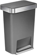 simplehuman 45 Liter Rectangular Kitchen Step Trash Can - Quiet