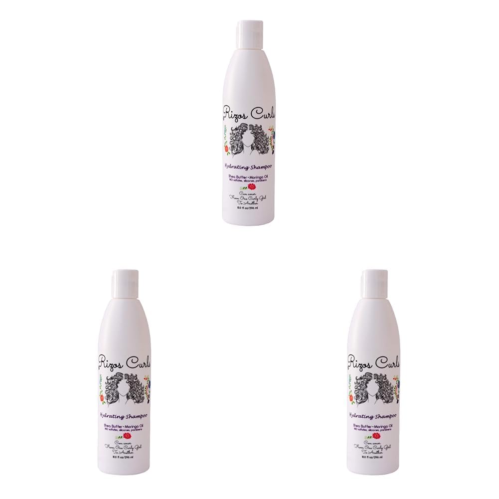 Rizos Curls Hydrating Shampoo Pack of 3 for Curly Hair Care