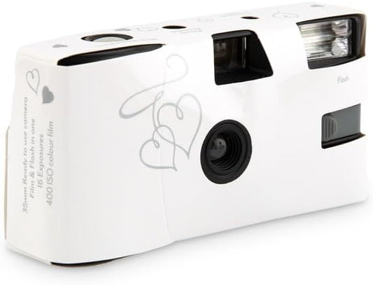 Capture Special Moments: Weddingstar Silver Hearts Camera (10 Pack)