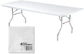 Kwik-Covers 6 ft Rectangular Plastic Table Covers Bundle of 5