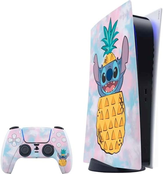 Skinit Decal Gaming Skin for PS5 Bundle - Lilo and Stitch Design