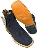 Dona Michi Mens Cowboy Leather Slip On Ankle Boots - Handcrafted